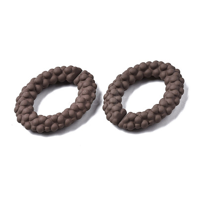 Spray Painted CCB Plastic Linking Rings CCB-Q091-011C-1