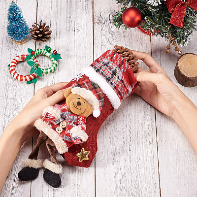 Christmas Theme Non-woven Fabrics Bags ABAG-TAC0001-16B-1