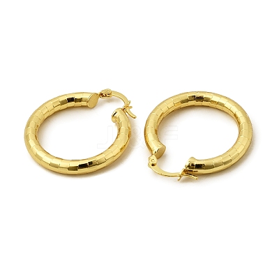 Brass Hoop Earring EJEW-P265-01G-1