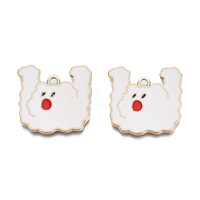 Rack Plating Alloy Enamel Pendants ENAM-T011-167-1