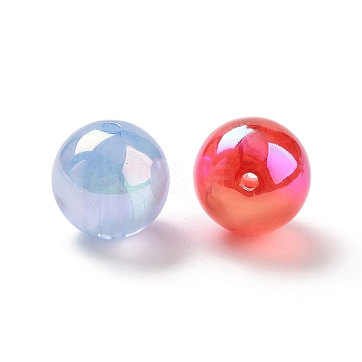 UV Plating Luminous Acrylic Beads OACR-S140-01-1