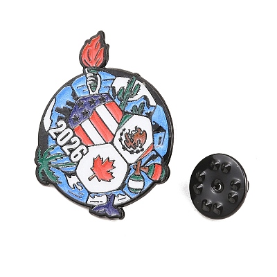 Football Alloy Enamel Pins JEWB-G046-01B-1