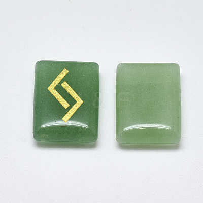 Natural Green Aventurine Cabochons G-T122-26E-1