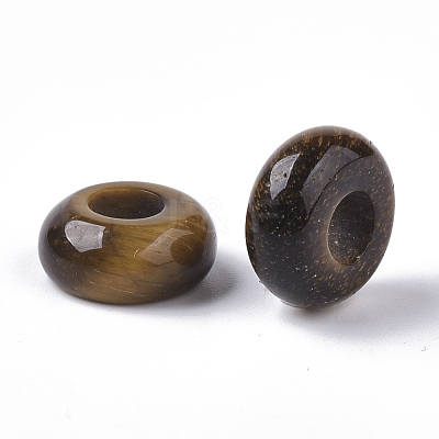 Natural Tiger Eye European Beads G-Q503-04-1