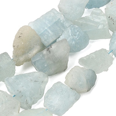 Natural Aquamarine Beads Strands G-S386-C18-1