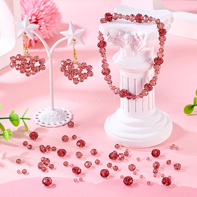 4 Strands 4 Styles Glass Beads Strands EGLA-TA0012-97A-1
