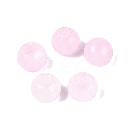 Natural White Jade European Beads G-Q607-01A-17-1