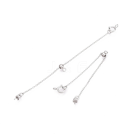 Anti-Tarnish 925 Sterling Silver Chain Extenders STER-N016-02K-1