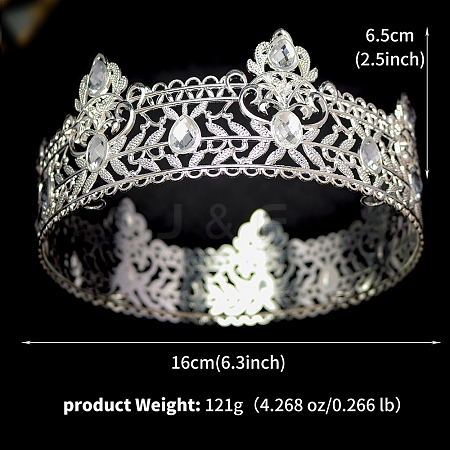 Baroque Alloy Rhinestone Crown PW-WG35C7F-07-1