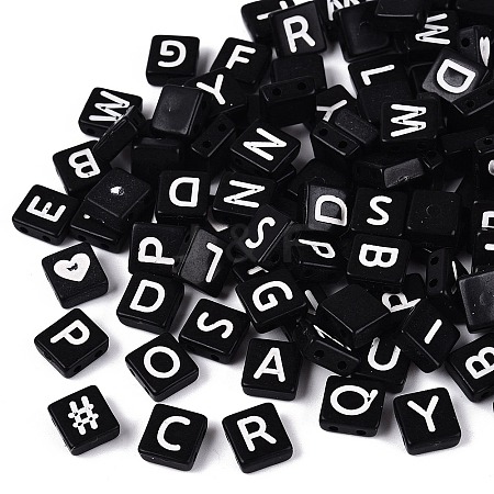 Opaque Acrylic Enamel Beads SACR-Q001-18B-1