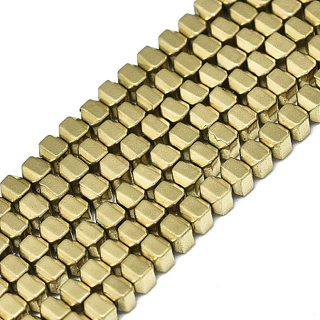 Electroplate Non-magnetic Synthetic Hematite Beads Strands G-S352-66A-01-1