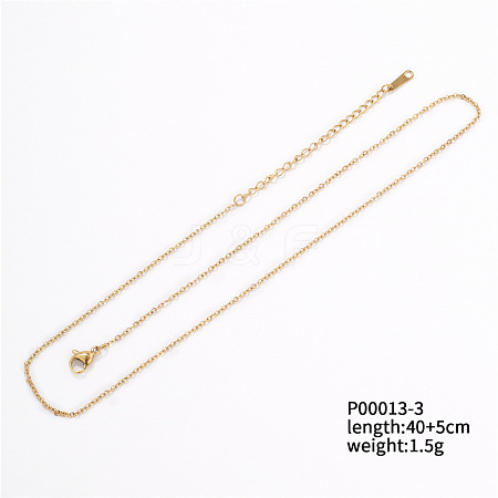 Fashionable Stainless Steel Lightweight Chain Necklace for Clothing and Accessories TK5574-1-1
