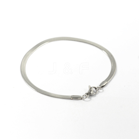 304 Stainless Steel Bracelets X-BJEW-D418-01P-1