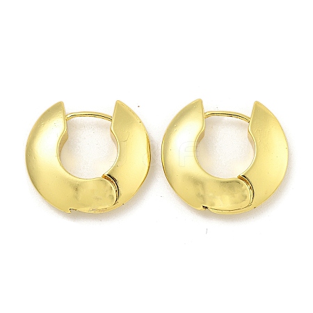 Rack Plating Brass Ring Hoop Earrings for Women EJEW-G410-62G-1