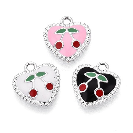 Alloy Enamel Pendants PALLOY-T092-33P-1