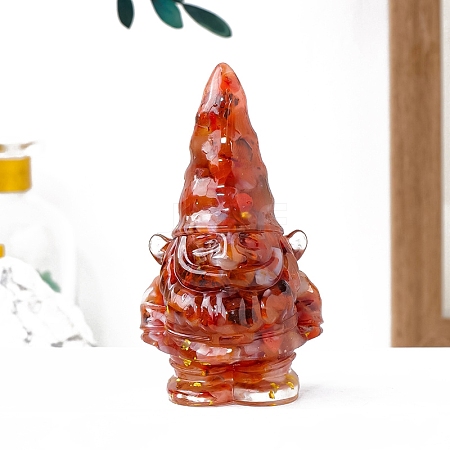 Natural Carnelian Gnome Display Decorations PW-WG45A23-17-1