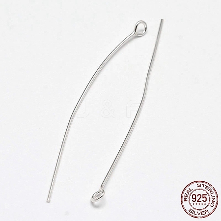 925 Sterling Silver Eye Pins STER-F018-02E-1