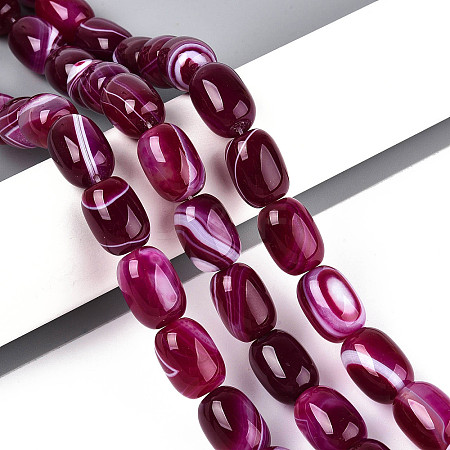 Natural Agate Beads Strands G-N356-02A-09-1