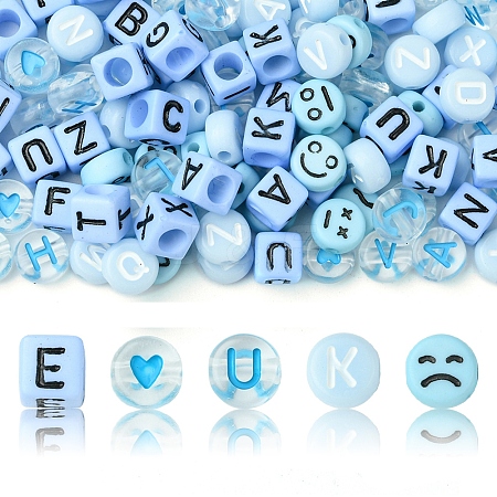 200Pcs Acrylic Beads SACR-FS0001-31-1