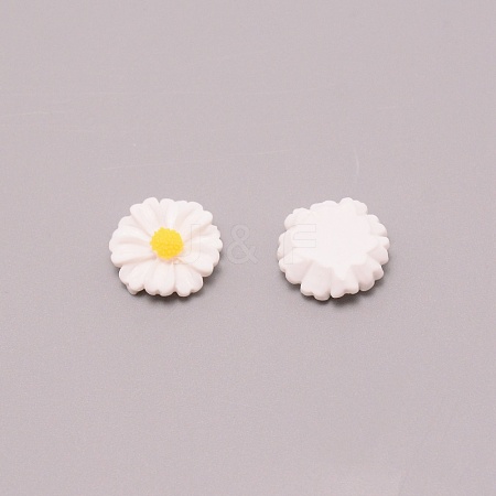 Opaque Resin Cabochons RESI-WH0021-26-1