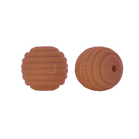 Thread Honeycomb Silicone Beads SI-JX0024A-36-1