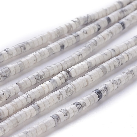 Natural Howlite Beads Strands G-F631-A03-1