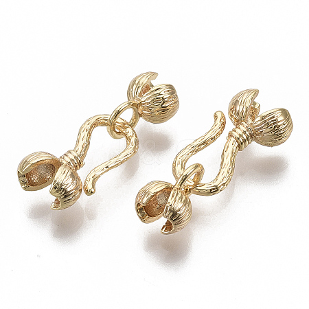 Brass Hook and S-Hook Clasps LS-KK-S354-225-NF-1