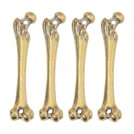 4Pcs Vintage Brass Connector Charms KK-CA0003-80A-1