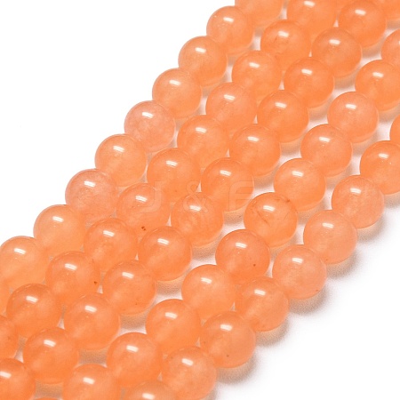Natural Malaysia Jade Beads Strands G-L645-C01-8mm-20-1