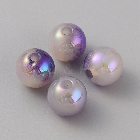 Acrylic Beads MACR-WH0009-01B-1