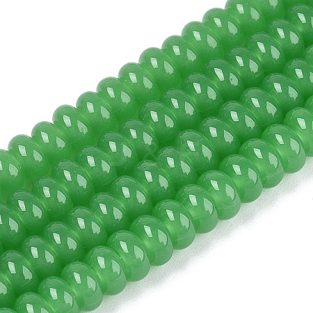 Imitation Jade Glass Beads Strands GLAA-T025-6mm-06A-1