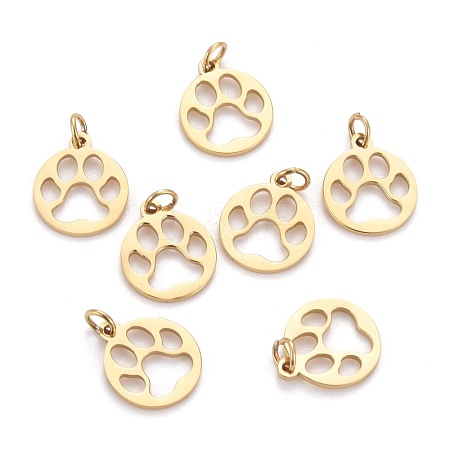 Ion Plating(IP) 304 Stainless Steel Pet Charms STAS-I164-049G-1