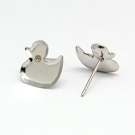 Tarnish Resistant 304 Stainless Steel Stud Earring Findings STAS-I010-10-1