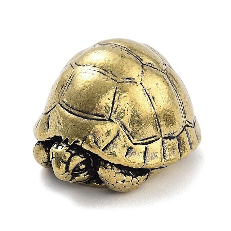 Brass Tortoise Figurines Statues for Home Desktop Feng Shui Ornament KK-A216-04A-AB-1