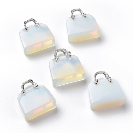 Opalite Brass Pendants KK-E274-01P-01-1
