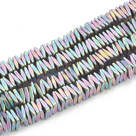 Electroplate Non-magnetic Synthetic Hematite Beads Strands G-T061-129C-1