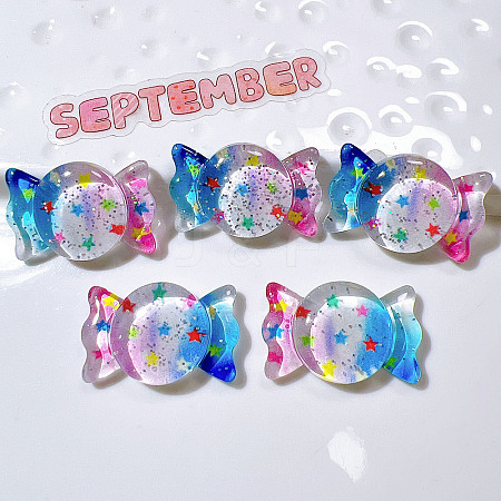 Transparent Resin Cabochons PW-WG29DB4-06-1