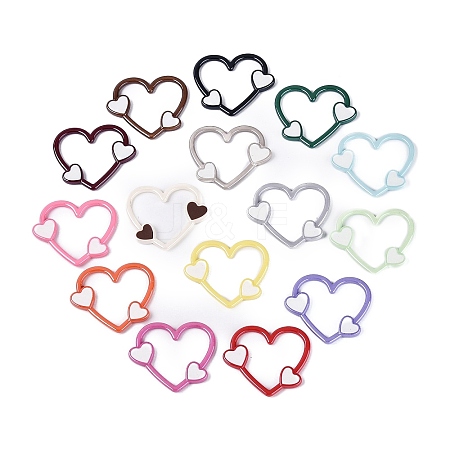 UV Plating Opaque Acrylic Connector Charms OACR-Q199-10-1