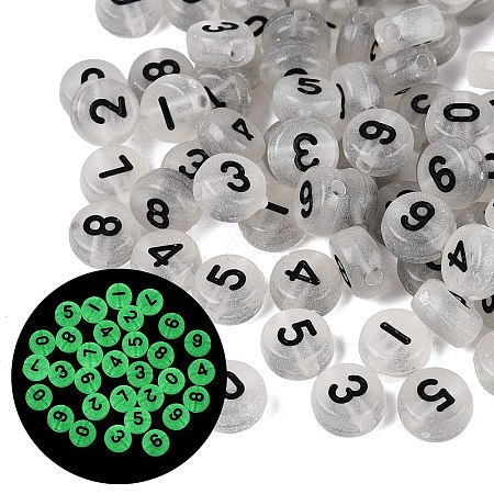Luminous Transparent Acrylic Beads TACR-Q013-06A-1