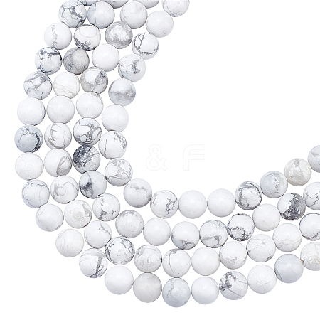 ARRICRAFT Natural Howlite Beads Strands G-AR0002-16-1