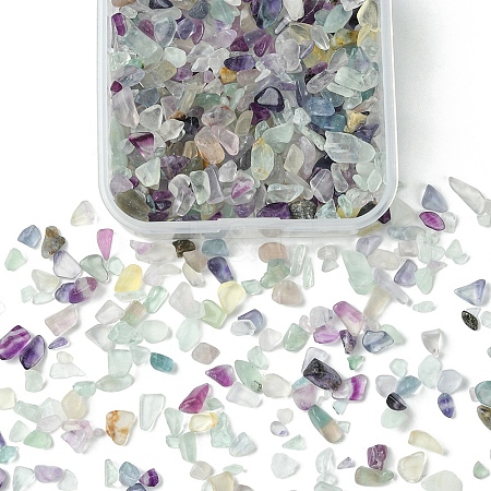 60G Natural Fluorite Chip Beads G-YW0001-64-1