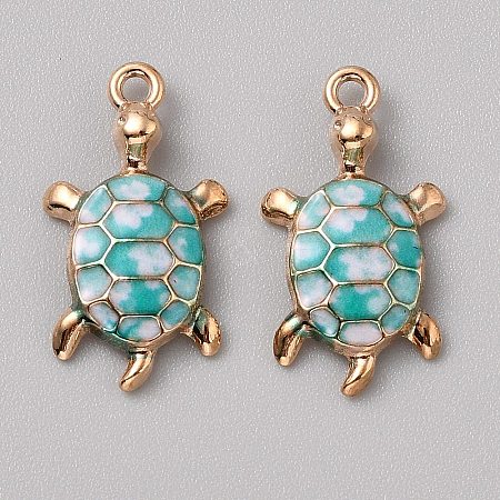 Alloy Enamel Pendants FIND-CJC0027-01G-08-1