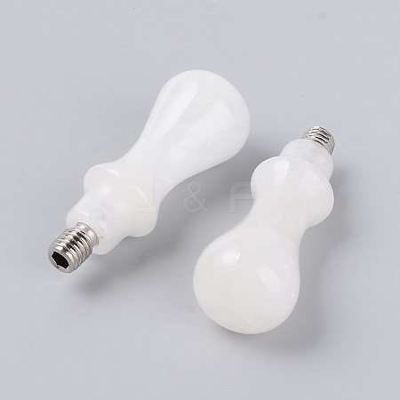 Natural Quartz Crystal  Handle DIY-WH0224-65A-1