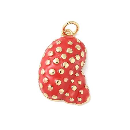 Brass Enamel Pendants KK-B148-01G-01-1