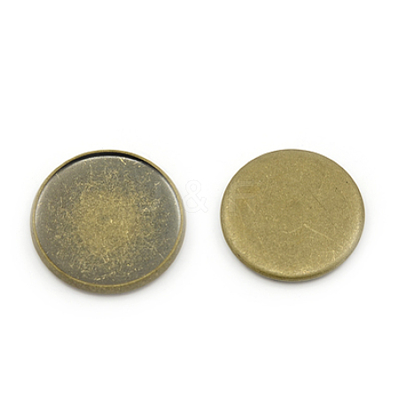 Brass Cabochon Settings KK-E450-AB-NF-1