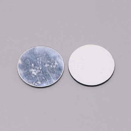 3D Mirror Flat Round Acrylic Mosaic Wall Sticker DIY-WH0301-29-1