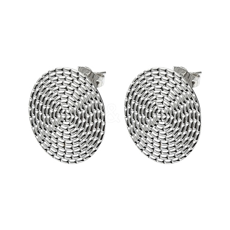 304 Stainless Steel Stud Earring Findings STAS-L024-001P-02-1