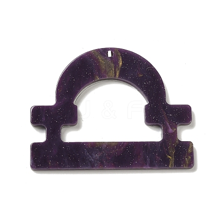 Acrylic Keychain Pendants SACR-S608-04C-02-1