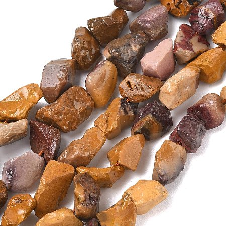 Raw Rough Natural Mookaite Beads Strands LS-G-M453-D15-1