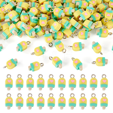 100Pcs Handmade Polymer Clay Charms CLAY-TA0001-96C-1